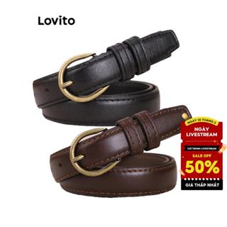 Lovito Thắt lưng thông thường Thắt lưng xốp cơ bản trơn dành cho nữ L38ED011