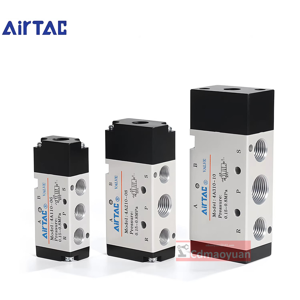 Van điều khiển khí nén Air TAC 4A210-08 4A210-06 Van đảo chiều khí nén năm cánh tay hai cánh Solenoi
