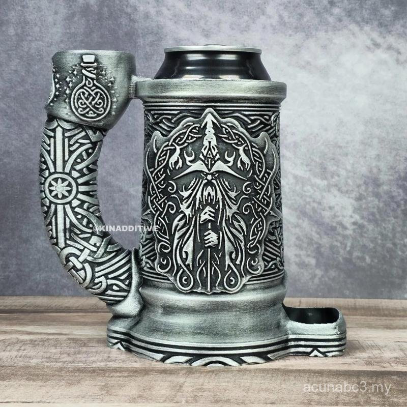 Wizard Dice Tower Mug Can Koozie - Table Top Gaming Cup - Phụ kiện chơi game DND Drinkware có thể tá