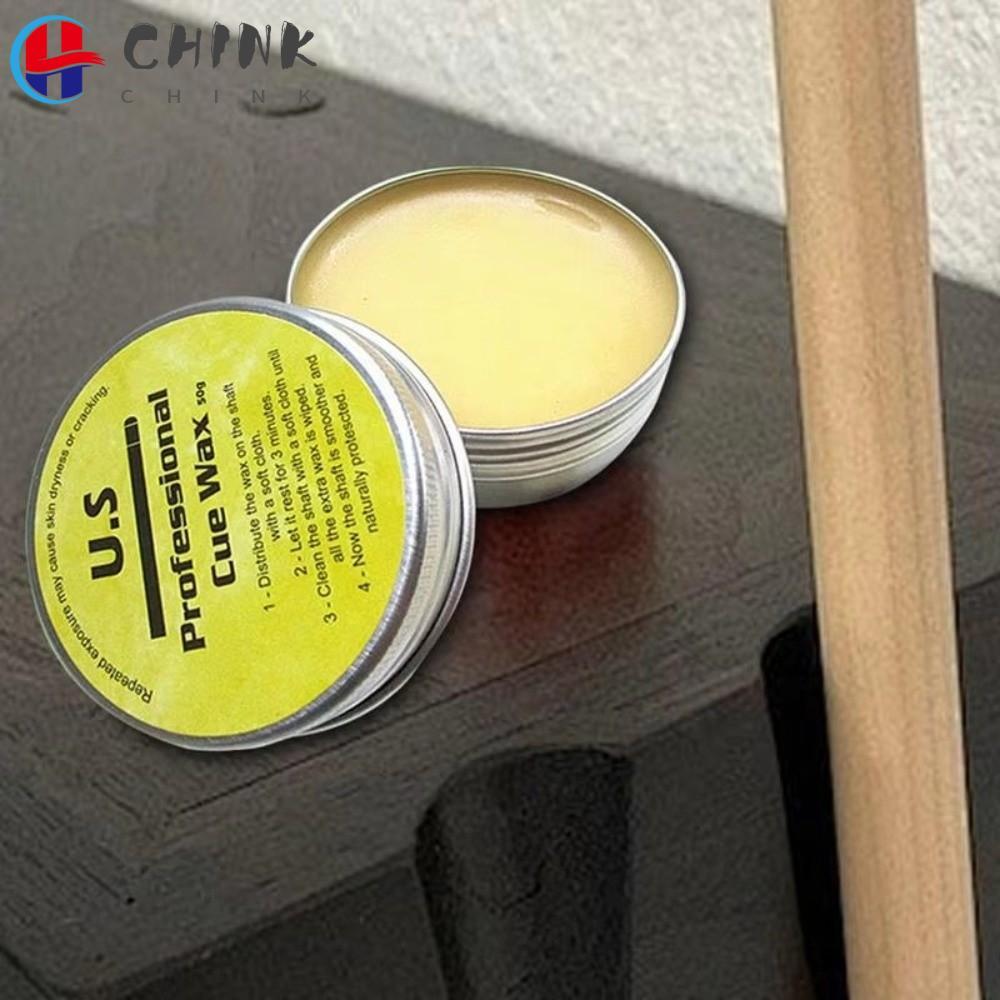 Chink Pool Cue Shaft Wax - Công thức mịn dành cho gỗ, dễ dàng trượt và bảo dưỡng cần que