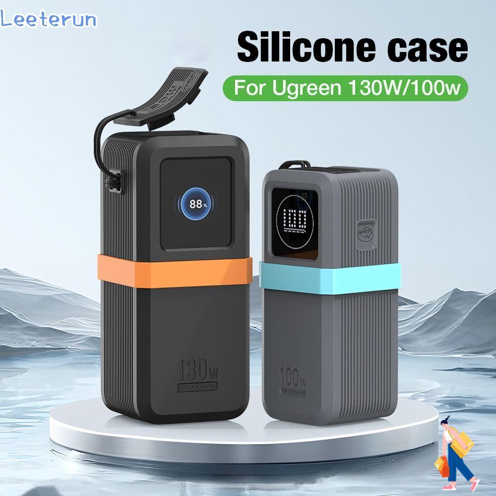 LEETERUN Bảo vệ, Silicon mềm chống sốc, Mang theo di động chống bụi cho UGREEN Nexode Power Bank 200