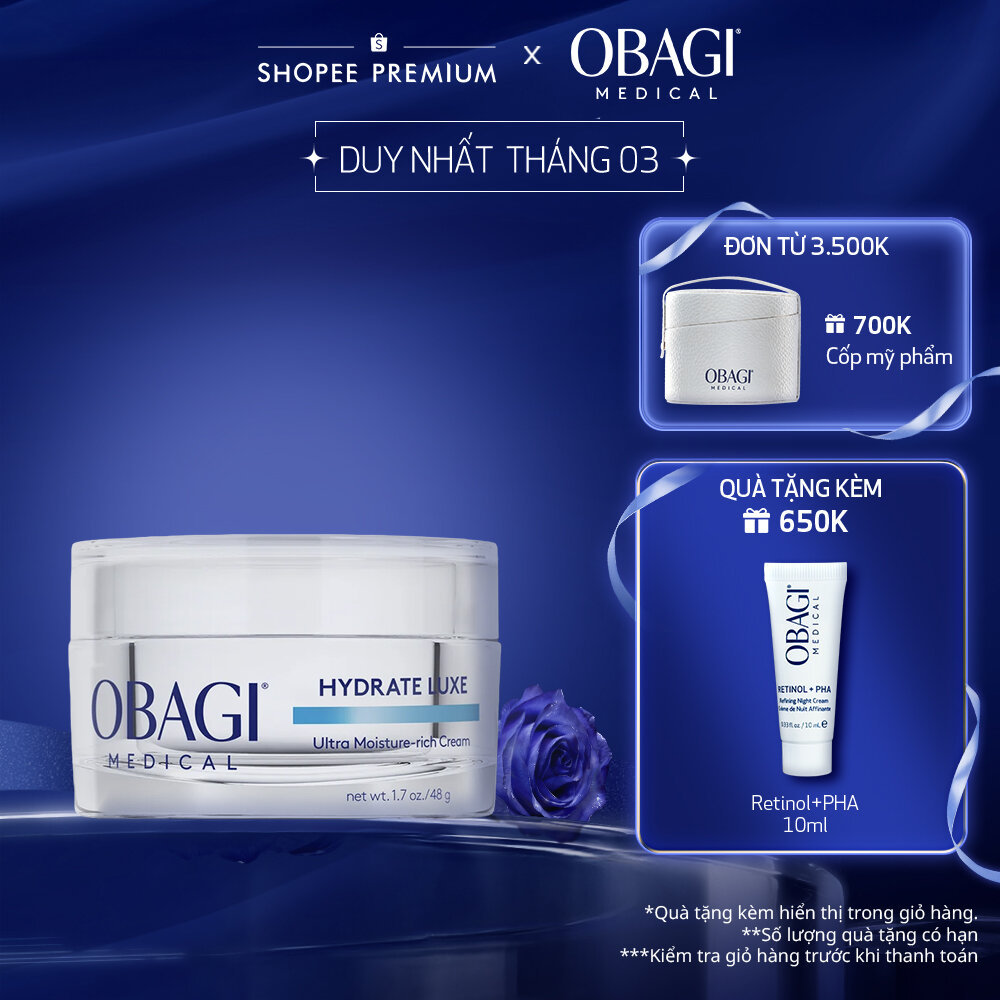 [ĐỘC QUYỀN LIVESTREAM] Kem Dưỡng Ẩm Giàu Dưỡng Chất Và Phục Hồi Chuyên Sâu Obagi Hydrate Luxe Moistu