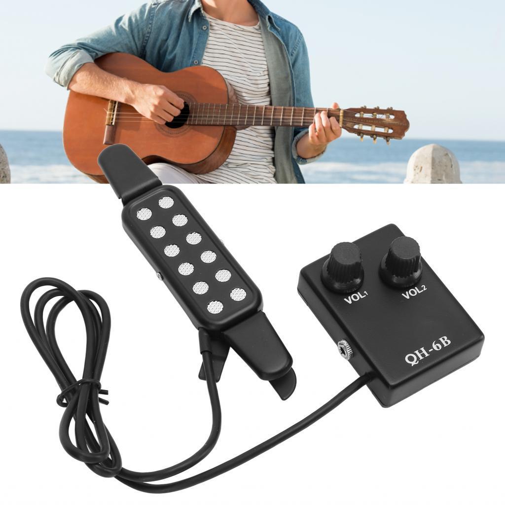 Guitar Pickup Guitar Pickup Pickup Pickup Màu đen có micrô để chơi