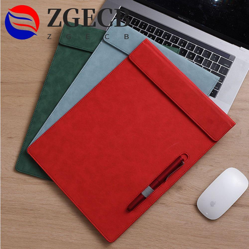 Thư mục tập tin ZGECB, Bảng viết bằng da PU, Kẹp Menu thư mục a4 Bền với bút Chèn thư mục giấy Y tá