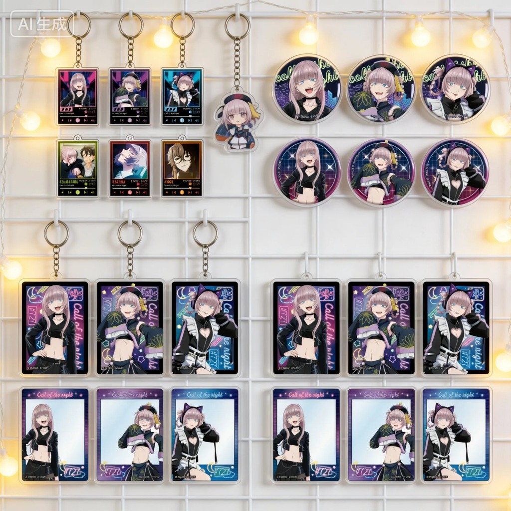 Móc khóa Standee Anime Call of the Night Yofukashi no Uta Mica Acrylic Mô Hình Nanakusa Nazuna Yamor