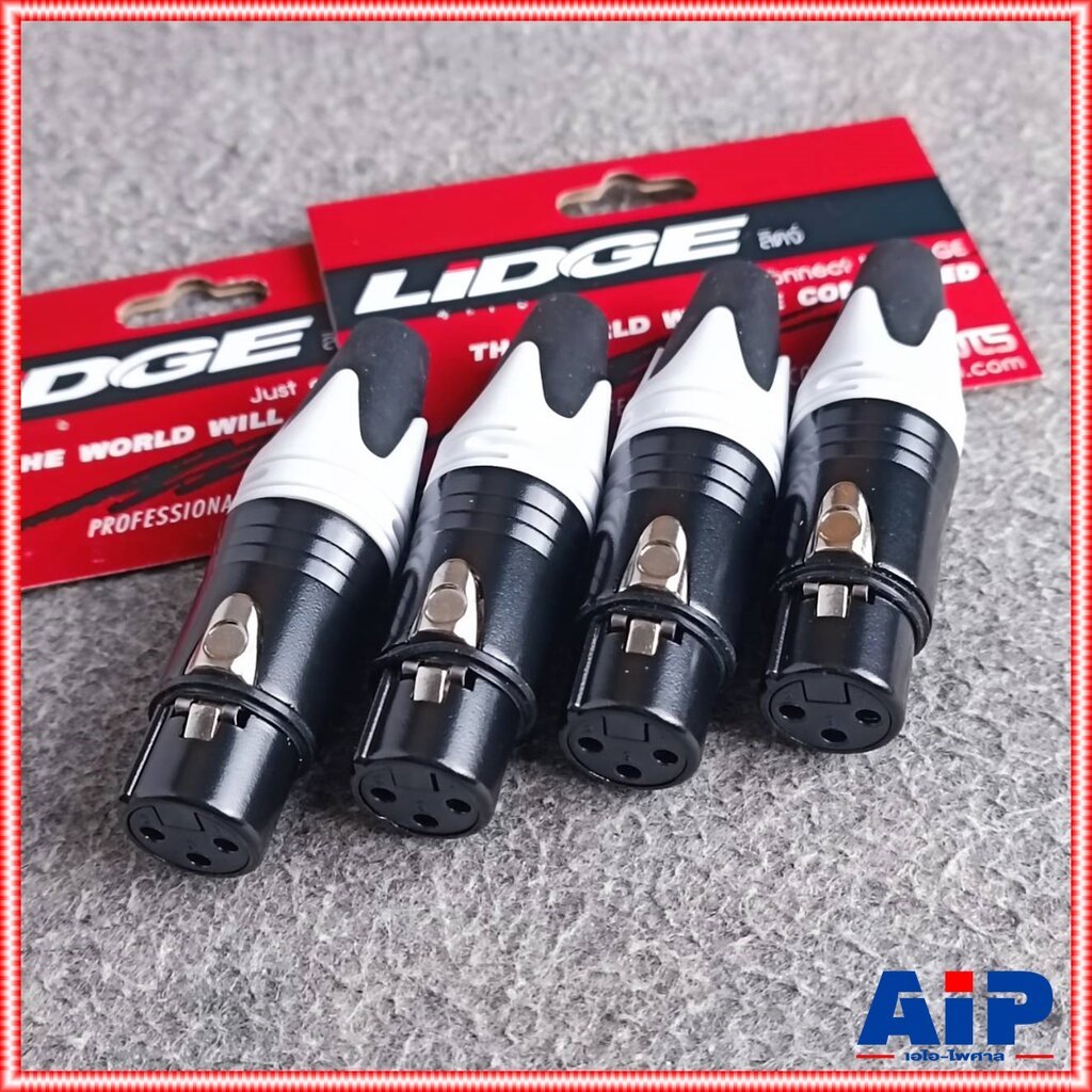 Gói 4 XLR Nữ Jack LIDGE YM-001BC-W Đen Vàng Thiết Bị Đầu Cuối Dây Đeo Trắng J.XLR Connector 3-Pin Ai