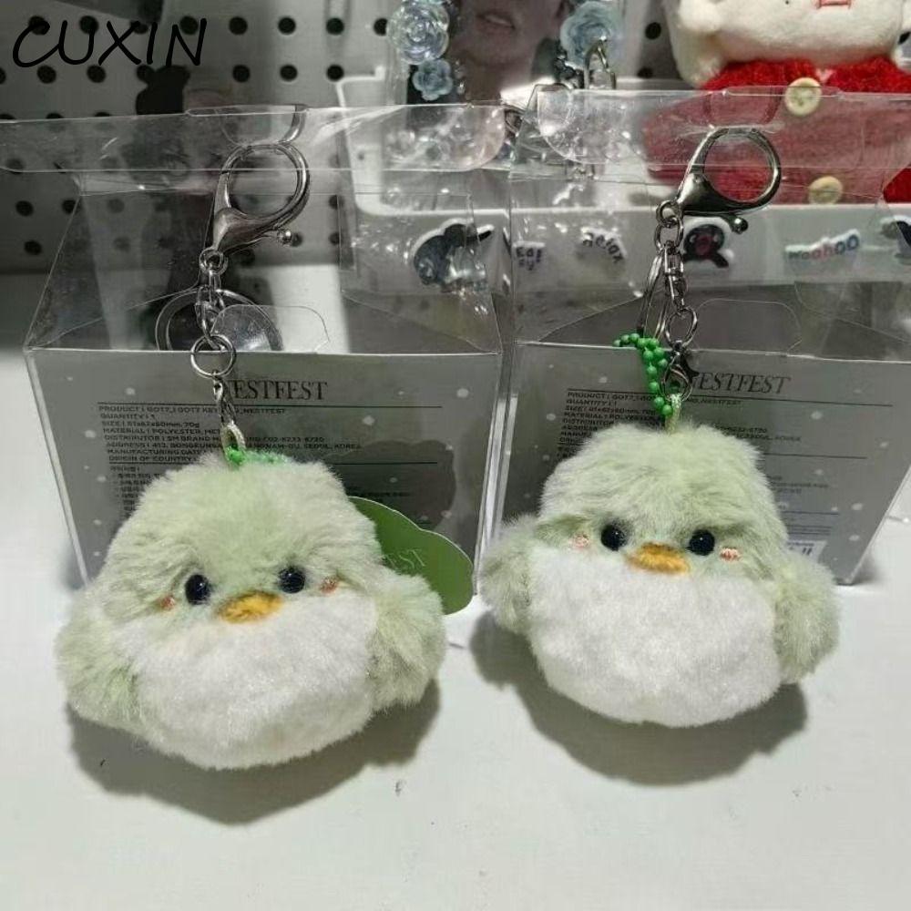 Móc khóa sang trọng CUXIN GOT7, Mặt dây chuyền sang trọng dành cho chim búp bê Bam, Vòng chìa khóa h