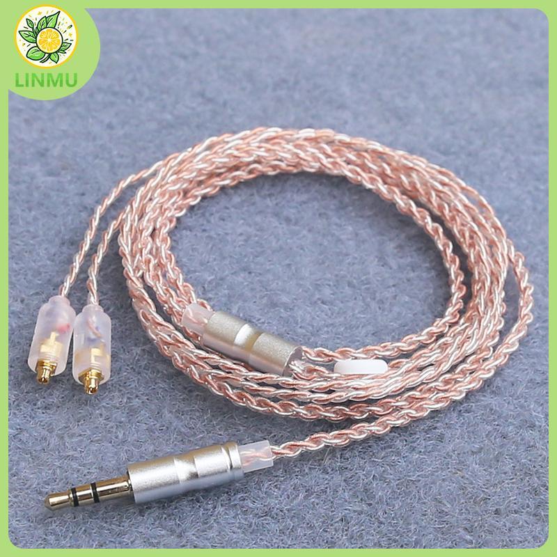 [LINMU] Cáp nâng cấp tai nghe HiFi MMCX 3.5mm 1.2m Cáp lõi mạ bạc cho Sennheiser IE200 / IE300 / IE6