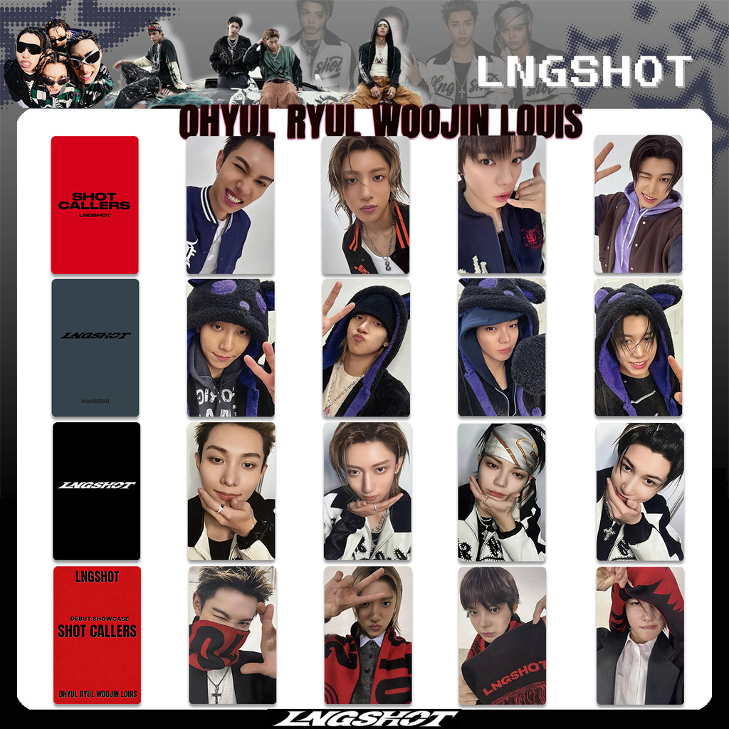 4 LNGSHOT SHOT CALLERS Album Photocards FANPLE Phát sóng Tuần Makestar Soundwave InterAsia MAKESTAR 