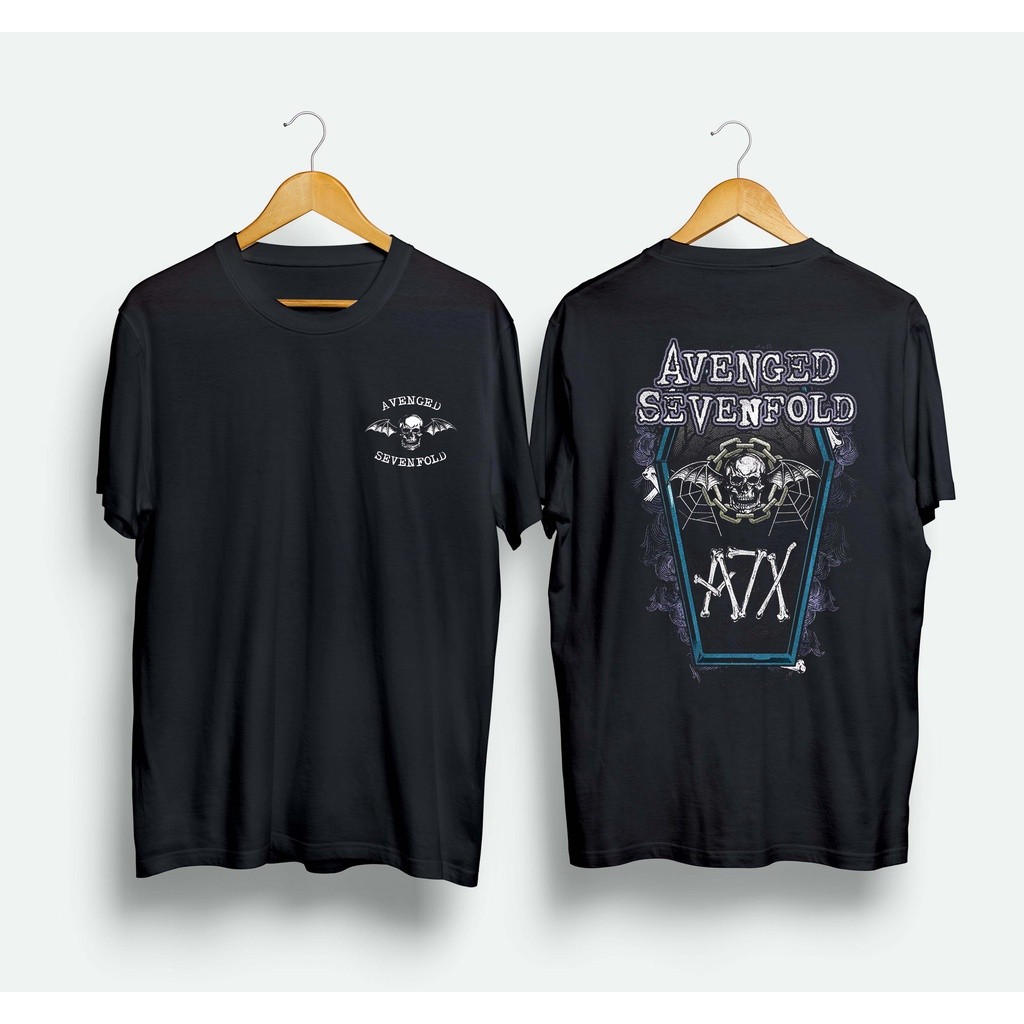 Avenged Sevenfold Band Áo thun Jersey H & m / Band Baju / Áo thun Jersey Avenged Sevenfold A7x Distr