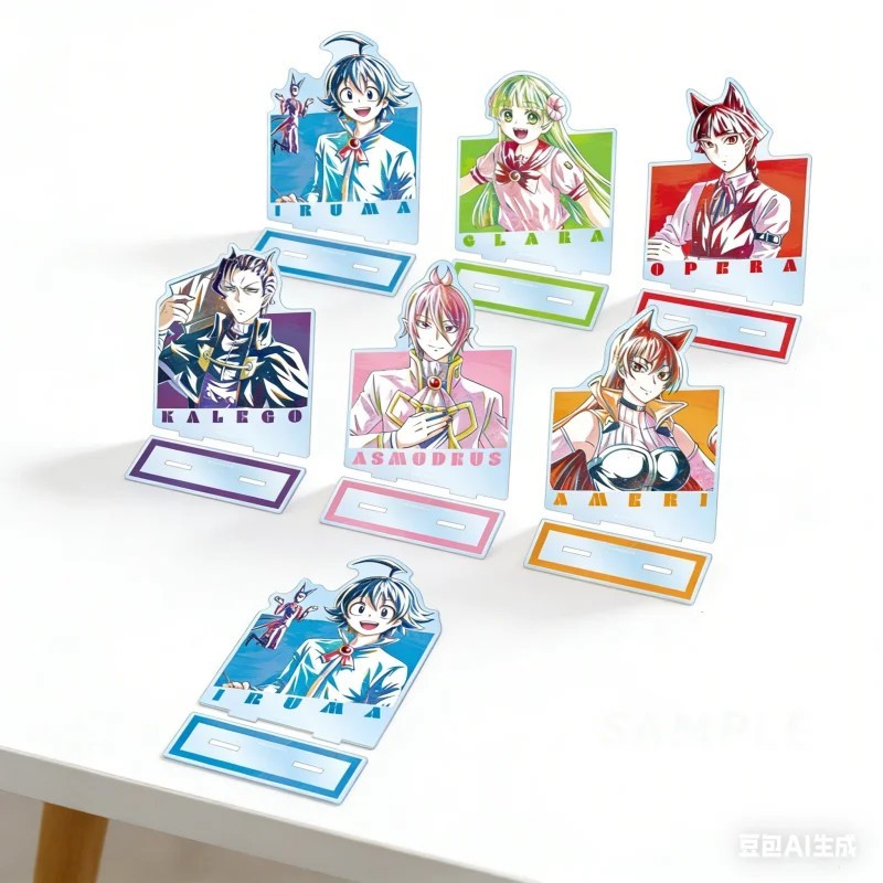 Standee Anime Iruma Giá Đáo Mairimashita Iruma-kun Mô Hình Mica Trang Trí Bàn Học Quà Tặng Nhân Vật 