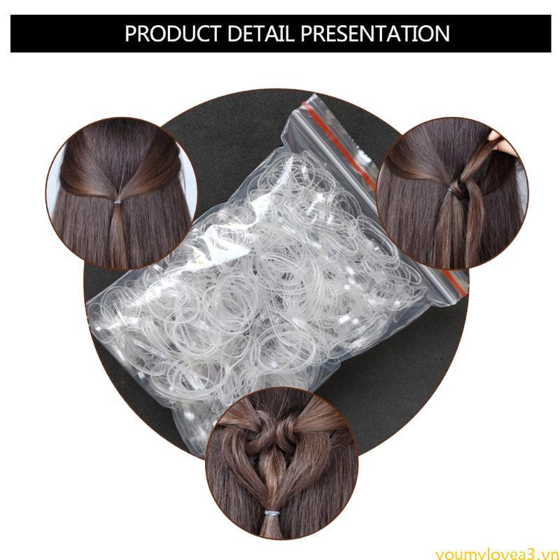 Yml1 Dây buộc tóc co giãn Dây buộc tóc Mini Dây buộc tóc nhỏ Dây cao su dùng một lần