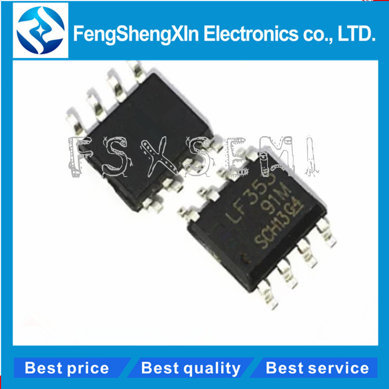 10 Cái / lốc LF353DR LF353 SOP-8 JFET-INPUT DUAL HOẠT ĐỘNG IC khuếch đại