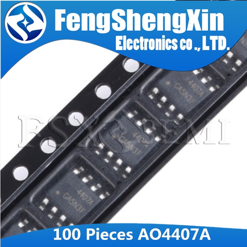 100 Cái / lốc AO4407 SOP8 AO4407A SOP AO4407AL SOP-8 P-Channel Chế độ tăng cường hiệu ứng trường Tra