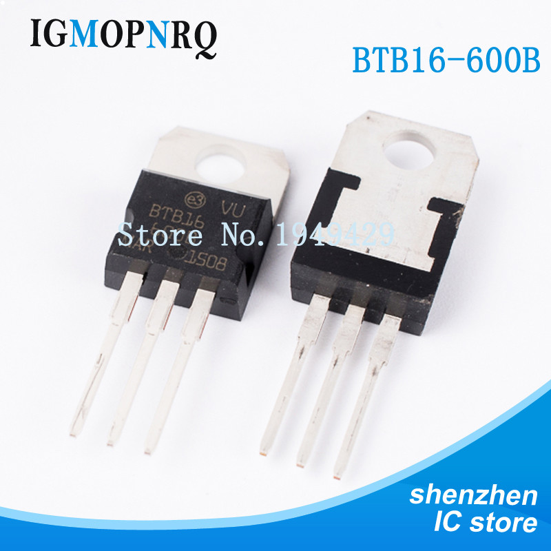 10 Cái / lốc BTB16-600B TO-220 BTB16-600 BTB16-600 Triac 16 Amp 600 Volt Mới