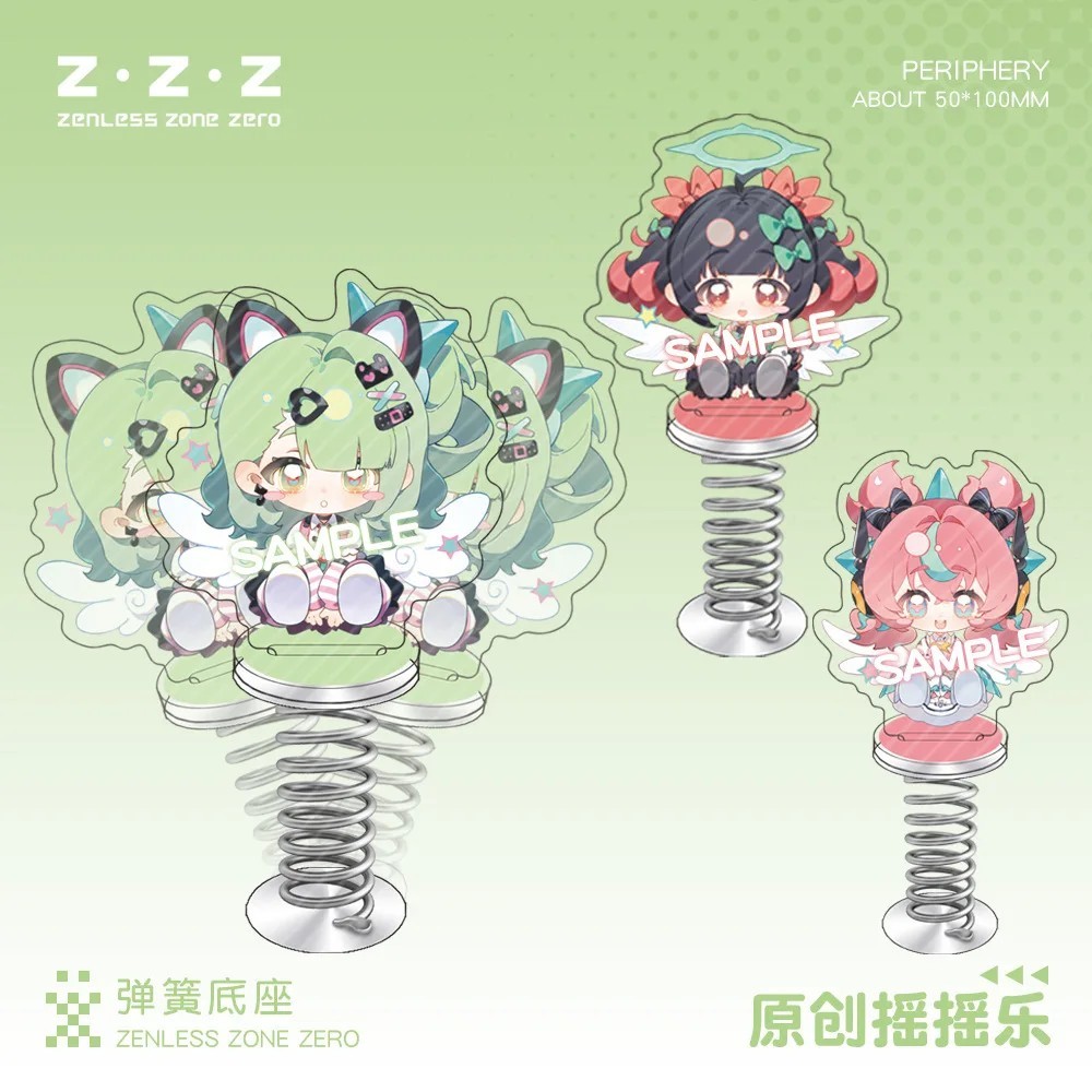 Standee lò xo Zenless Zone Zero ZZZ mô hình lắc đầu Aria Nangong Yu Sunna mica acrylic anime decor t
