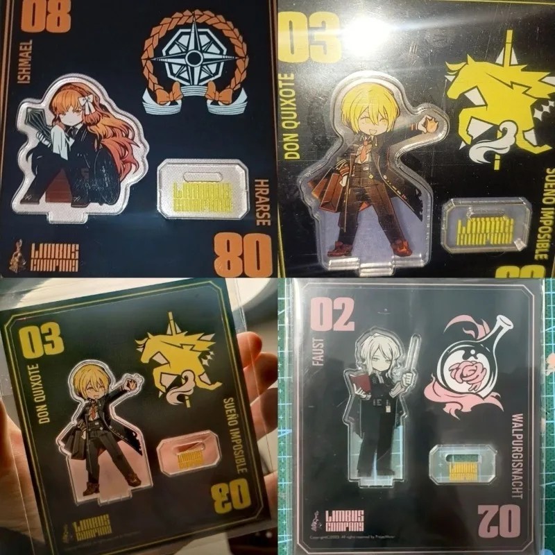 Standee Limbus Company mô hình mica anime trưng bày trang trí nhân vật Don Quixote Ishmael Faust quà