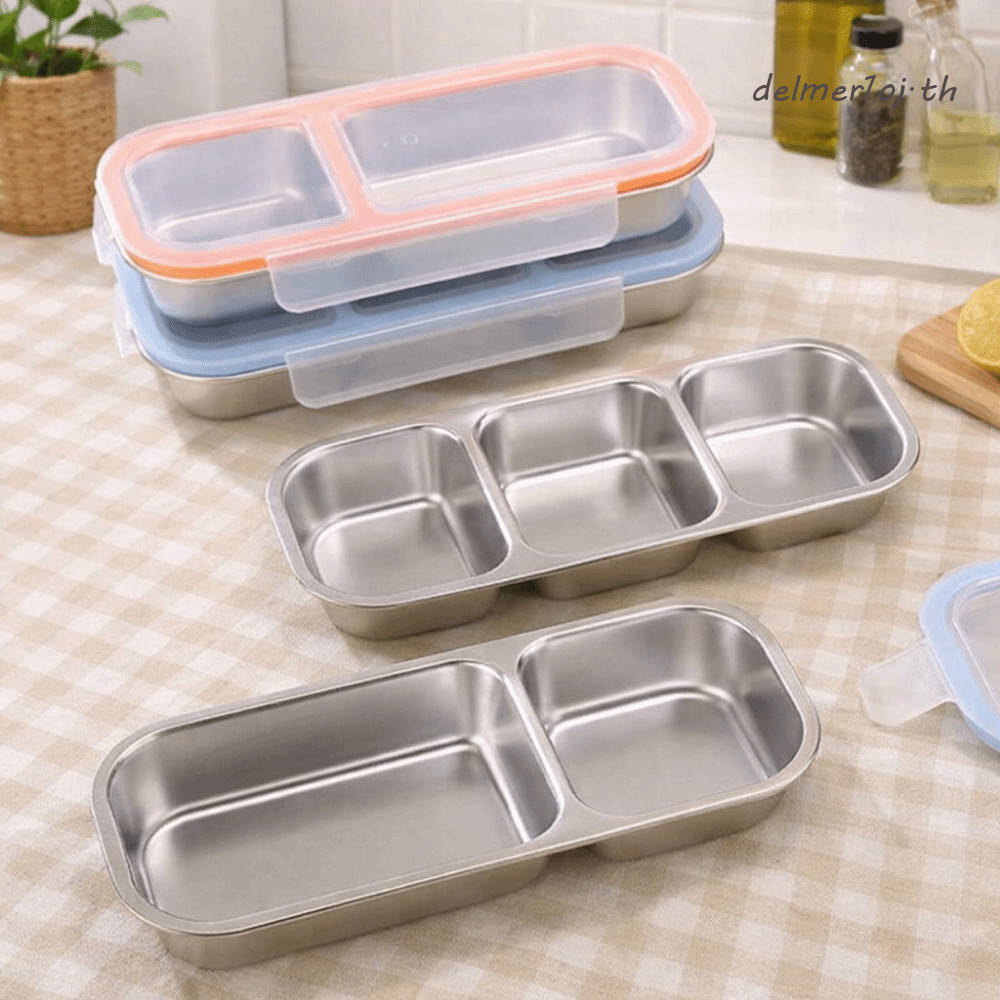 Hộp Cơm Trưa Inox DELMER1OJ, Hộp Bảo Quản Thực Phẩm Có Thể Tái Sử Dụng Chống Rò Rỉ, Bảo Quản Thực Ph