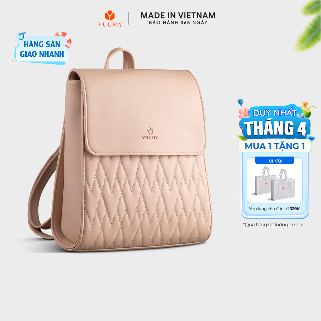 Balo Yuumy (Thời trang nữ tiện lợi cỡ trung - Balo da Seasand YBA72) Bagsmart