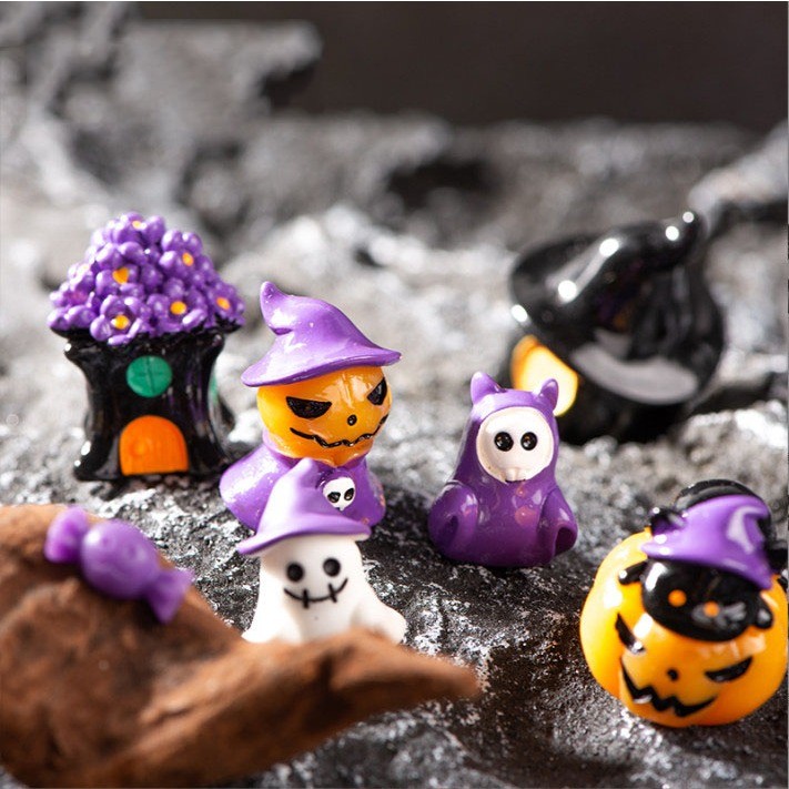 Mô hình decor halloween doll trang trí bàn, terrarium lễ hội halloween, XiuXiu DIY Store