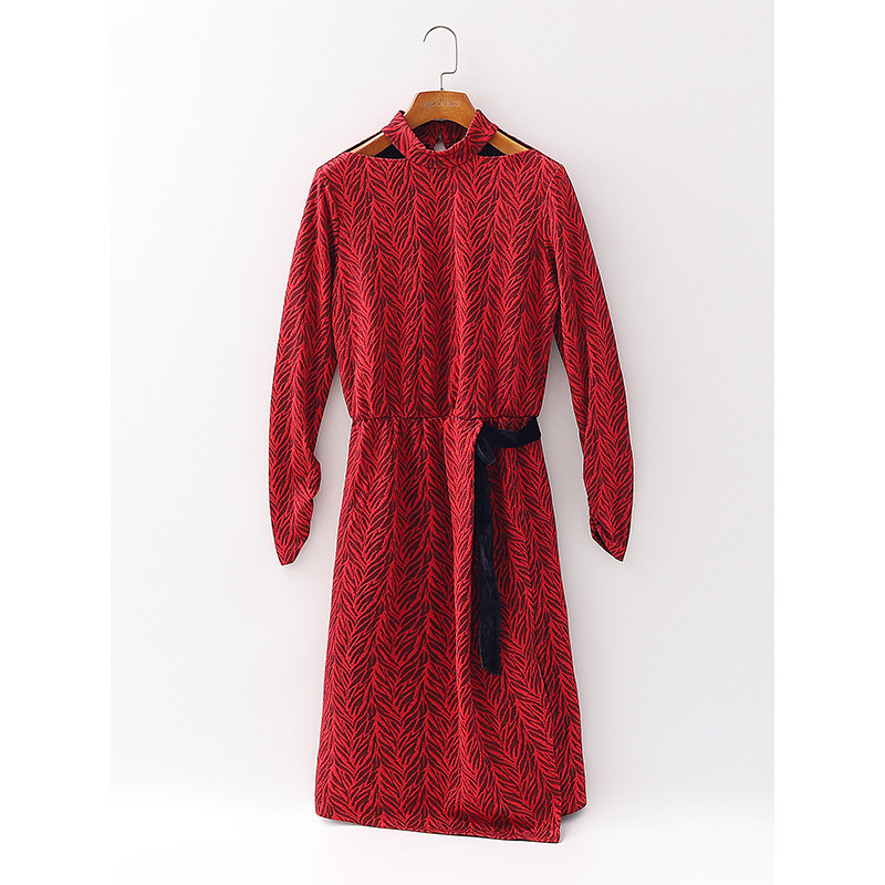 [Yi] Bộ đếm trung tâm mua sắm Giảm giá thương hiệu Quần áo nữ mùa xuân mượt mà Drape Co giãn buộc dâ