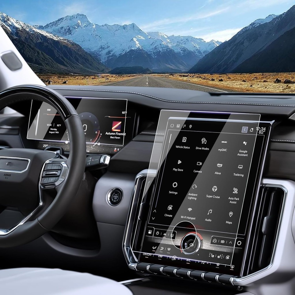 Bộ bảo vệ màn hình LUWU Tương thích với Phụ kiện nội thất GMC Yukon 2025 2025 GMC Yukon AT4 / AT4 Ul