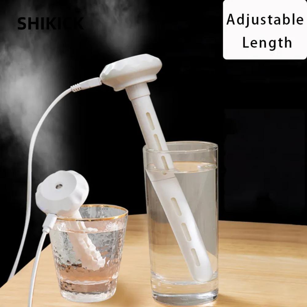 Máy tạo độ ẩm không khí USB SHIKICK, Máy khuếch tán tinh dầu đèn LED ABS, Máy lọc ô tô siêu âm hương thơm nhẹ lãng mạn Mini