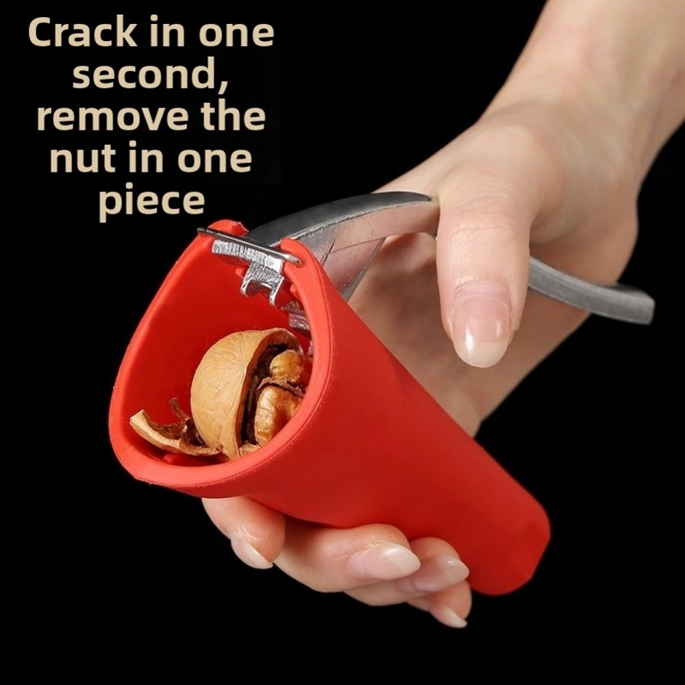 Nutcracker Thép không gỉ cho quả óc chó Pecans Hazelnuts Thiết kế bảo vệ bắn tung tóe