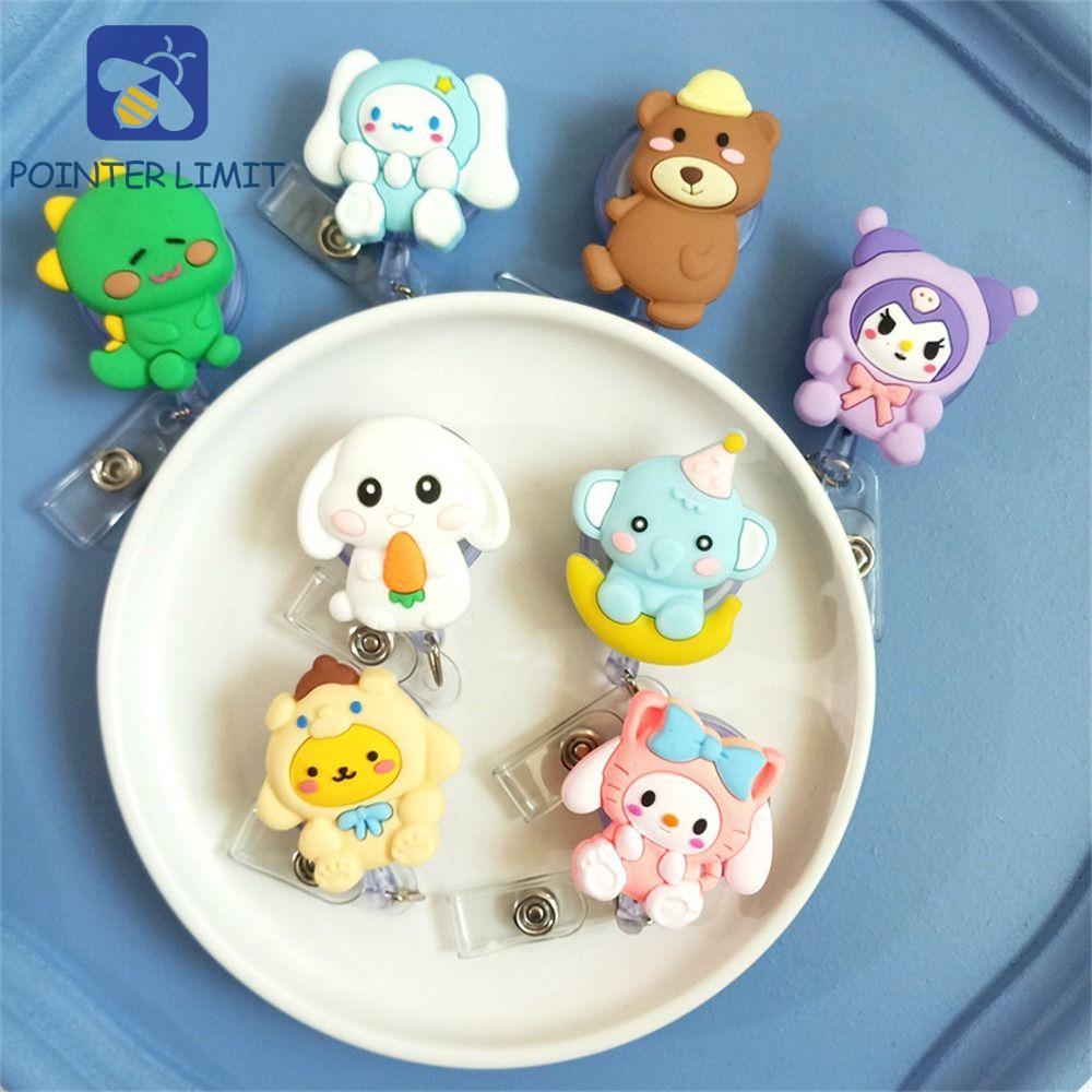 POINTER LIMIT Nurse Badge Reel, Thẻ tên Kuromi Giá đỡ huy hiệu có thể thu vào, Giá đỡ huy hiệu thẻ I