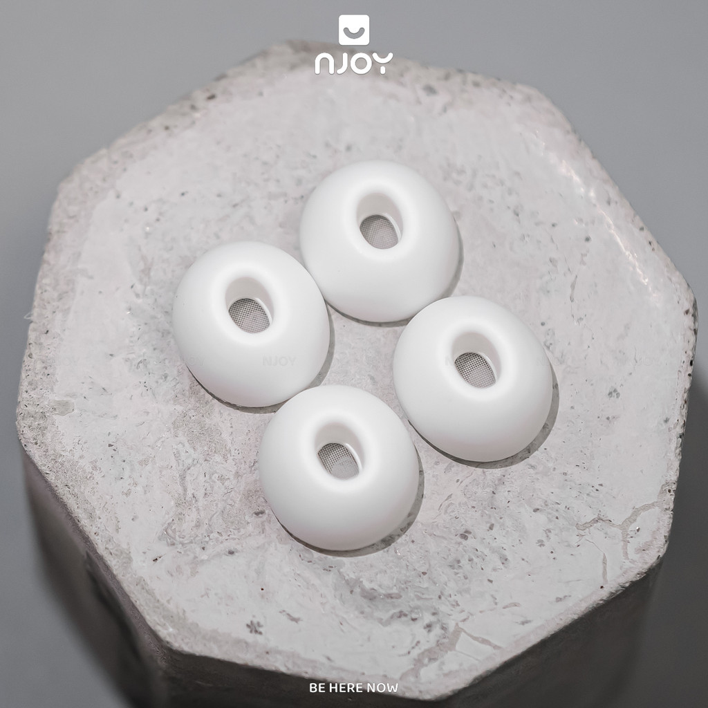 Bộ Nút Đệm Núm Silicon Ahastyle Có Lưới Chống Bụi Chống Ồn Thay Thế Cho Tai Nghe Airpods Pro 3 2