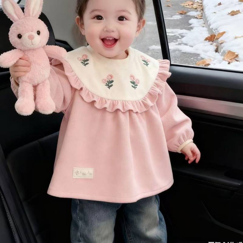 Children's Winter Overclothes Waterproof Bib Apron Baby Eating Dressing H0hP