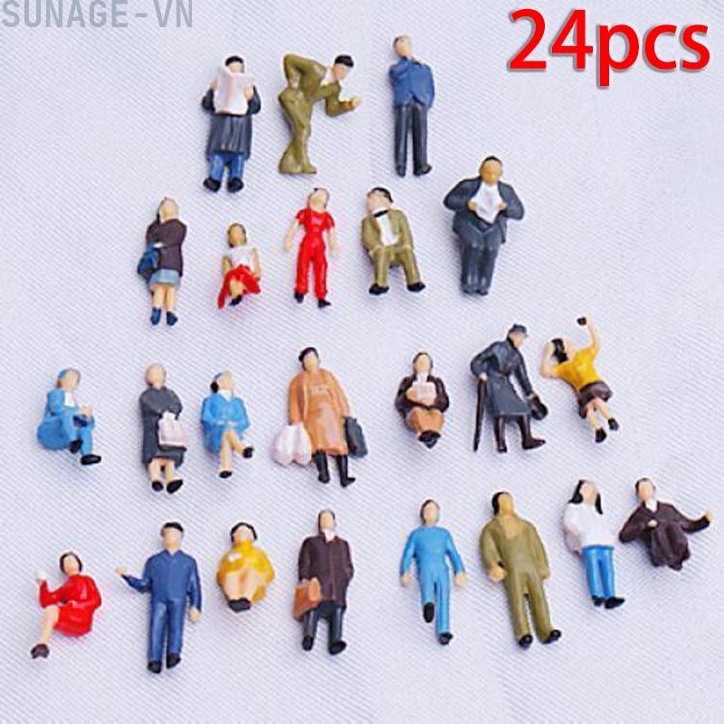 【SUNAGE】Model People Figures Mixed Color Toy Scenery 1:87 Scale Landscape Pose【HOT Fashion】