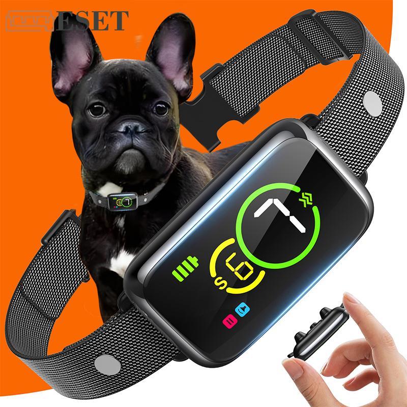 Vòng cổ vỏ cây tự động thông minh MỚI dành cho chó nhỏ, vừa, lớn 5-80lbs. HH