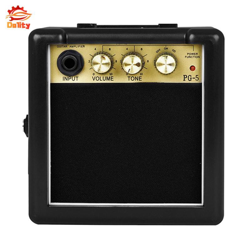 Bộ khuếch đại đàn guitar di động 5W Amp thực hành nhỏ gọn Amp Acoustic Bass Amp Kim loại bền cho đàn