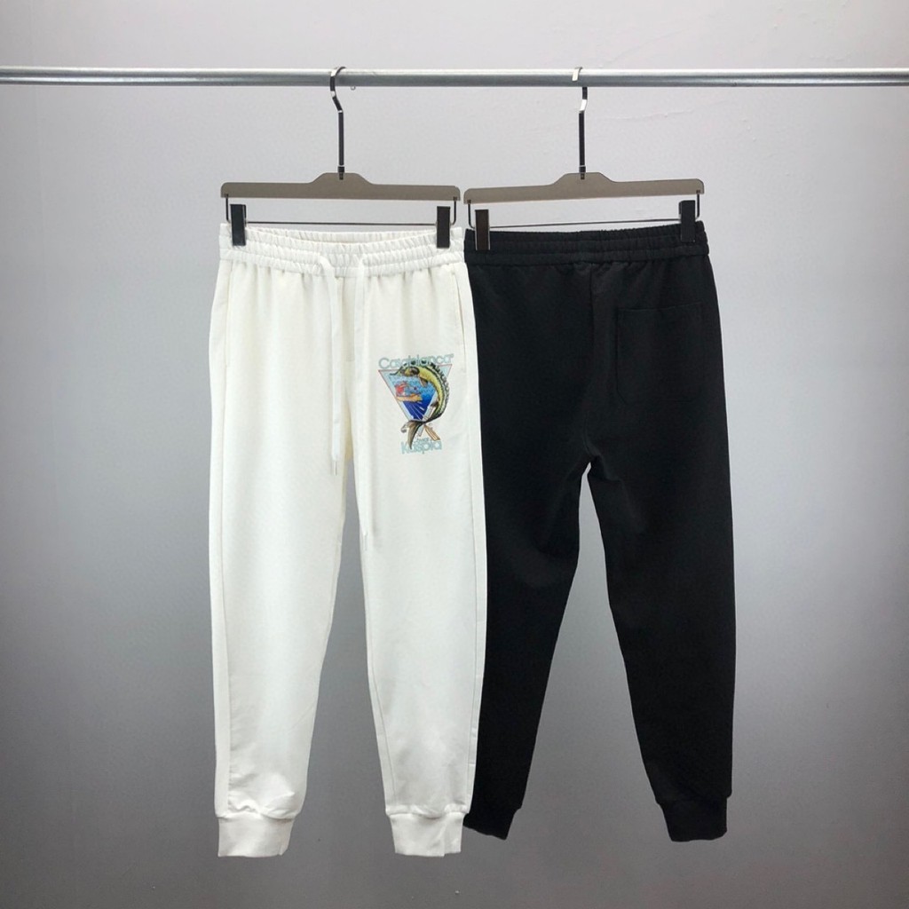 XSR5  CASABLANCA  Casual Pants Letter Print Pattern Unisex E-commerce
