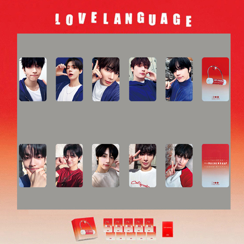TXT LOVELANGUAGUAGE Thẻ bài hát đơn Ngôn ngữ tình yêu SOOBIN TAEHYUN TAEHYUN TXT Photocard TXT LOVEL