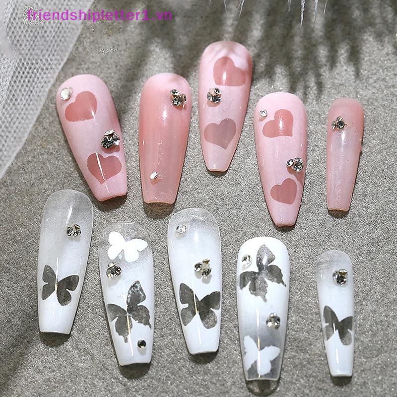 {FH Fashion} Hallow Star Heart Nail Forms Fringe Tip Guides Sticker DIY Nail Art Tips Sticker Stenci