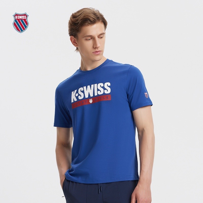 Giày KSWISS Unisex Cổ Tròn In Chữ, Thiết Kế Thoáng Khí