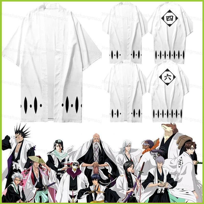 Áo thun Bleach với hình nhân vật Zaraki Kenpachi, Unohana và Kuchiki Byakuya - Style Inspired