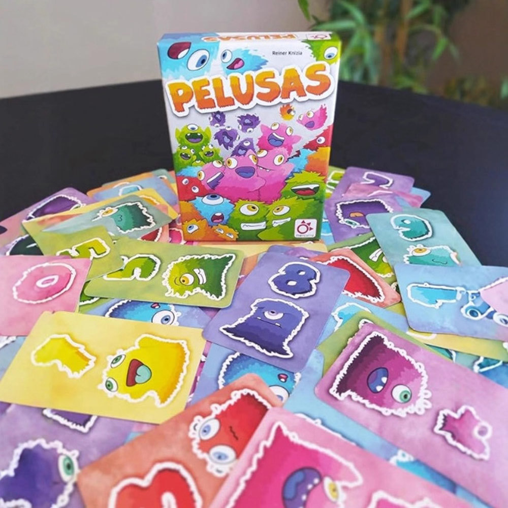 PELUSAS Card Games 110 Pieces Fun Spanish Cards Family Games Card For Kids Children Family Fun Easy 