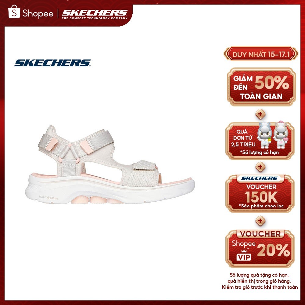 Xăng Đan/Dép Nữ Skechers On-The-GO GOwalk 7 Sandal Landon Đi Bộ - 141064-NTCL Goga Mat