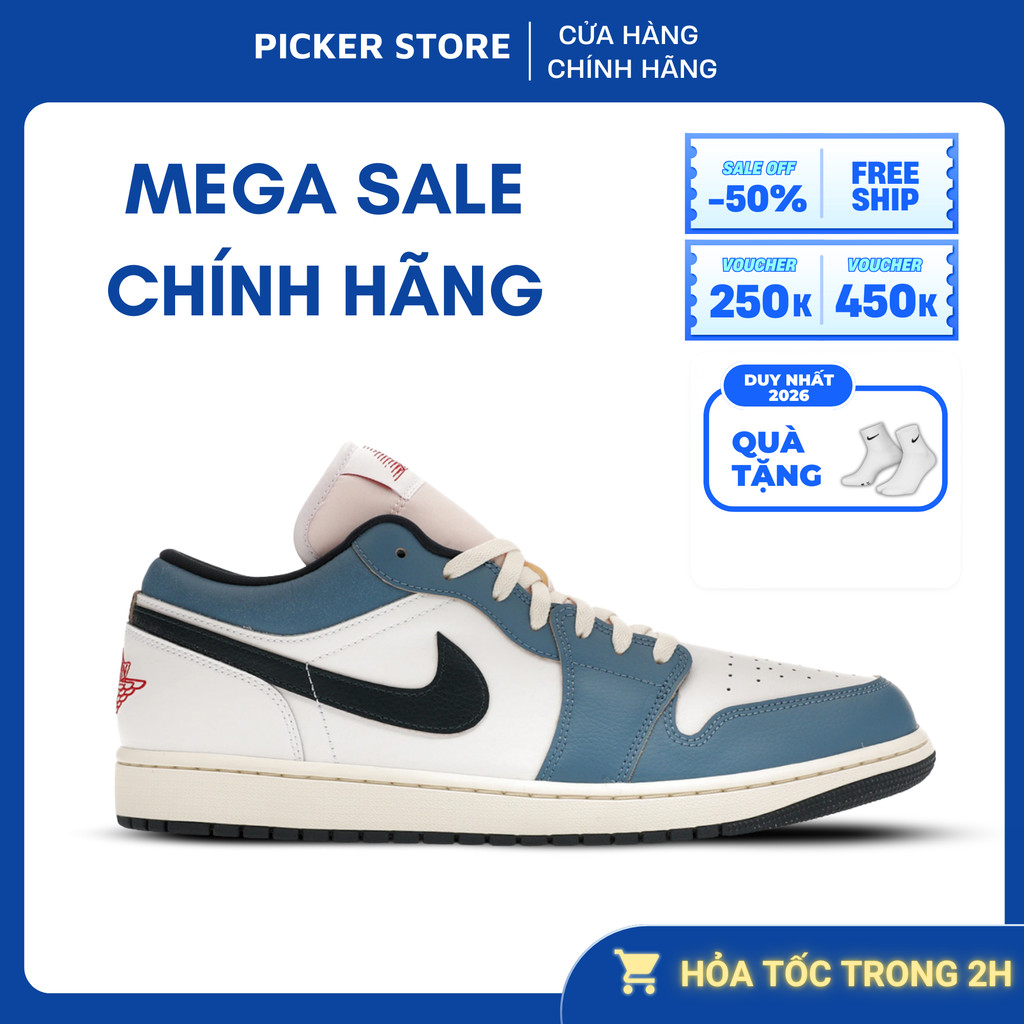 Giày Thời Trang Sneaker J1 Low ‘Motion’ HM3711-144 chính hãng cho nam nữ PICKER SHOES