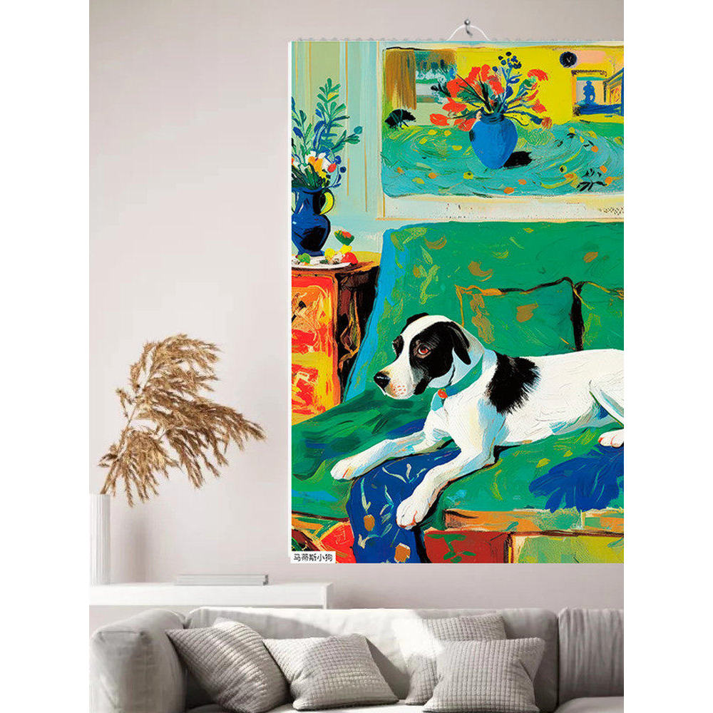 Lịch để bàn 2026 2026 Lịch Quảng cáo 2026 Vẽ tay Mới Matisse Puppy Illustrator Nhà Treo Tường Lịch L