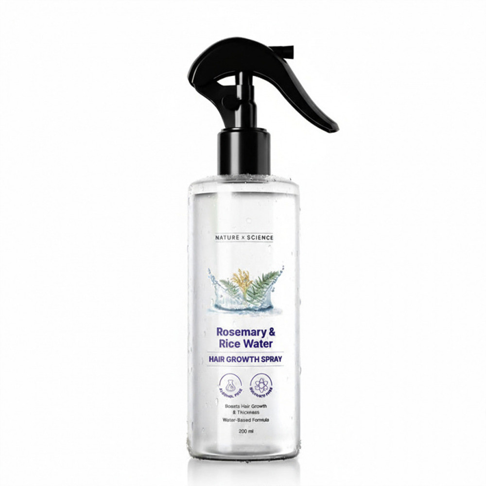 200 ml Rosemary Water Spray Boost Hair Growth & Hair Thickness with Rice Water