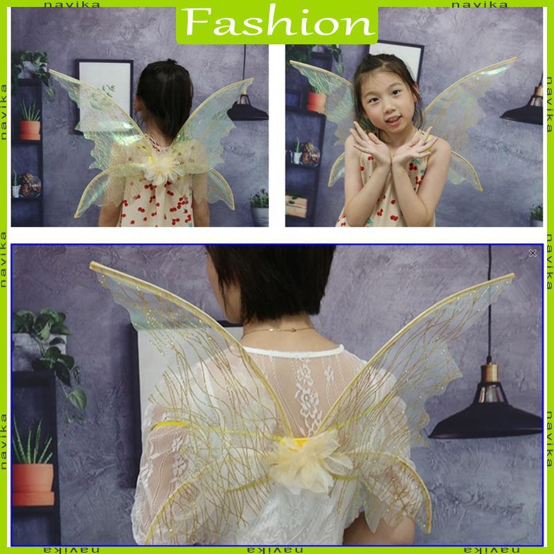 Fairy Wings Dress Up Wings for Butterfly Fairy Halloween Costume Angel Wing for