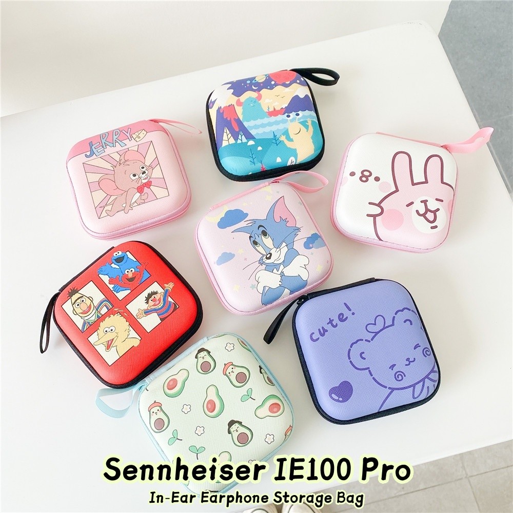 [Còn hàng] Dành cho tai nghe nhét tai Sennheiser IE100 Pro Phim hoạt hình mới Túi lưu trữ sạc đa chứ