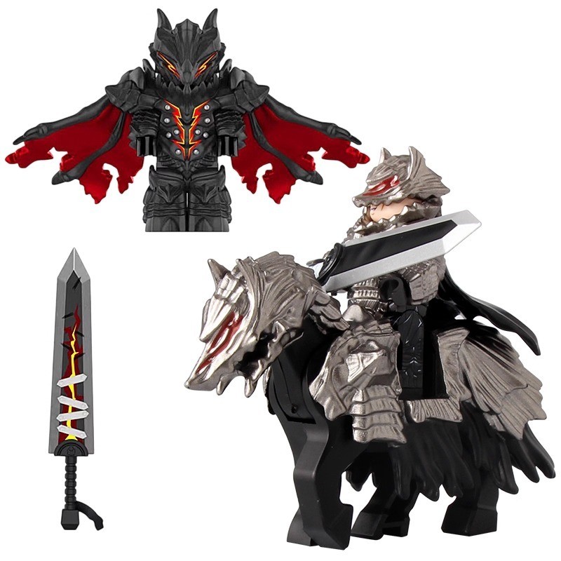 Đồ Chơi Guts Không Kèm Nam Châm Nhân Vật Mô Hình Kiếm Sĩ Cưỡi Ngựa Berserk FQ101