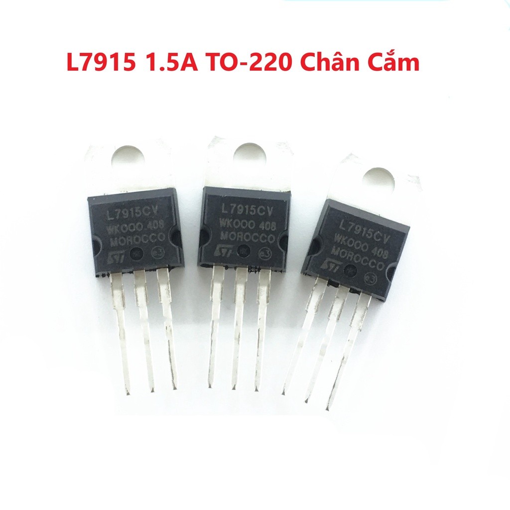 COMBO 3 CON IC Ổn Áp Nguồn 15V 7915 L7915 L7915CV LM7915 7915CV 1.5A TO-220 Chân Cắm