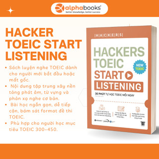 Sách - Hackers Toeic Start Listening - Ôn luyện Toiec Listening cho người mới bắt đầu (Gamma Books)