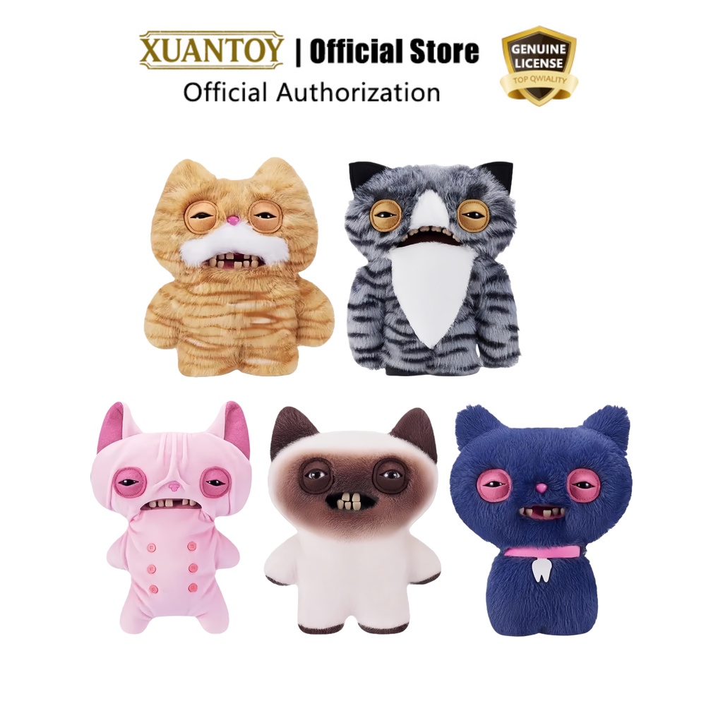 Fuggler Ugly-Cute Monster: Alley Night Cat Monster Series, Búp bê sang trọng dễ thương và Quirky